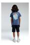 Rolypoly Male Child 100% Cotton Short Sleeve Shorts Pajama Set Rp3542-2 - 3