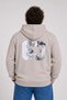 Large Size Hooded Sweat Double Face Sixty Three 25704 Beige - 2