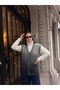 Karyağdi Pattern Classic Steel Knitted Tricot Vest