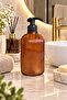 Deniz Cam Liquid Soap Dispenser •• 2-Pack-Amber •• Countertop Sink Dishwasher for Bathroom & Kitchen | |   Bathroom Liquid Soap Dispenser Decorative Glass Soap Dispenser Pump Soap Dispenser Hand Soap Dispenser Modern Bathroom Accessory Kitchen Organize - 5