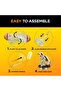 Dusters Heavy Duty Cleaning Kit with Extra-Long Extendable Handle, Larger Heads Trap and Lock More Dust, Cobwebs and Allergens, Reaches Ceiling Fans and High Shelves, Yellow (77326) - 5