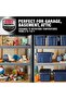 Roughneck Storage Tote with Snap-On Lid, 14 Gallon, Shatter-Resistant Polyethylene, Stackable with Built-In Handles, Approx 23.9 x 15.9 x 12.25 in, Everyday Storage, Dark Indigo Metallic - 5