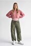 Dusty Rose Oversize Crop Sweatshirt - 3