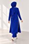 Women's Polo Collar Textured 2-Piece Tunic and Pants Knitwear Set - 6