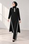 Women's Polo Collar Textured 2-Piece Tunic and Pants Knitwear Set - 5
