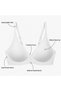 Seamless Bralet - Laser Cut Seamless Underwire-Free Bra with Adjustable Straps - 5