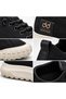 Ba0248 Black Men's Sneaker - Breathable Linen Upper, Beige Sole, Flexible Laces, Ultra Light Poly Sole, Casual Sports Shoes - 7