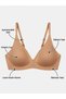 Seamless Bralet - Laser Cut Seamless Underwire-Free Bra with Adjustable Straps - 5