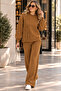 NEW SEASON SIDE CABLE-KNIT PEARL DETAIL KNIT SET
