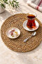6 Pieces Handmade Knitted Wicker American Service Plate 36 cm - 3