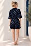 Women's 100% Viscose Woven Double Breasted Collar Elastic Waist Summer Comfortable Jumpsuit - 5