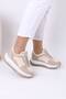 Lenard Nude Suede Lace-Up Women's Sneakers - 2
