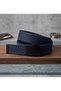 4 Cm Dark Blue Sports Canvas Belt with Black Buckle - 2
