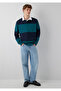 Color Block Polo Sweatshirt 0S10615-90366 - 2