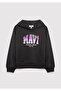 Logo Printed Hooded Anthracite Sweatshirt 7S10179-70087 - 2
