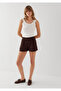 Women's Denim&Canvas Shorts M1410258-70236 - 3