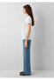 Slogan Printed Ecru T-Shirt Semi Slim Fit 1614262-70057 - 4