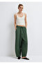 Linen Blend Green Trousers 1011196-81570 - 2