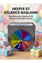 Colorful Fortune Wheel Money Saving Game Fun Savings Box Wooden Challenge Piggy Bank