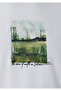 Printed Ecru T-Shirt Regular Fit / Normal Cut 0613517-70057 - 7