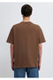 Printed Brown T-Shirt Loose Fit / Relaxed Comfortable Cut 0613655-70239 - 5