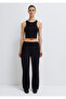 Embroidery Detailed Black Trousers 1011191-900 - 3