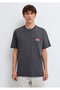 Jeans Printed Anthracite T-Shirt Loose Fit / Relaxed Comfortable Cut 0613598-89100 - 3