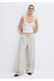 Linen Blend Gray Trousers 1011195-70074 - 2