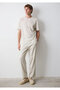 Lyocell (Tencel) ™ ) Mixed Beige Trousers 0010590-70144