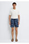 Octopus Printed Navy Blue Swim Shorts 0912335-32184 - 3