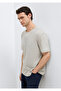 Navy Blue Striped Ecru T-Shirt Loose Fit / Comfortable Cut 0613294-86623 - 2