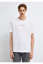 Printed White T-Shirt Loose Fit / Comfortable Loose Cut 0613632-620 - 3