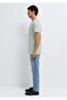 Logo Printed Green Interlock T-Shirt Slim Fit / Narrow Cut 0610360-71464 - 4