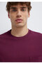 Pocket Detailed Purple Basic T-Shirt Loose Fit / Comfortable Cut 066248-70670 - 6
