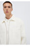 Pocket Detail Ecru Thin Jacket O Oversized / Wide Cut 0211861-70057 - 4