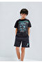 Level up Printed Anthracite T-Shirt Oversized / Wide Fit 6610419-70087