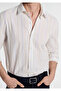 Striped Beige Shirt Regular Fit / Normal Cut 0211982-91549 - 3