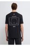 Printed Black T-Shirt Loose Fit / Relaxed Comfortable Cut 0613187-900 - 5