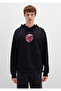 Printed Hooded Black Sweatshirt 0S10397-900 - 4