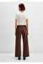 Malibu Brown Gabardine Trousers 1010152-A3355 - 5