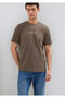 Logo Printed Brown Men's T-Shirt M0612732-83866