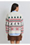 Kayak Jacquard Ecru Sweater Loose Fit / Relaxed Fit 1710860-70057 - 4