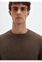 Crew Neck Brown Sweater Regular Fit / Regular Cut 0710269-71550 - 7