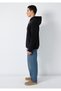 Logo Printed Hooded Black Sweatshirt 0S10549-900 - 5