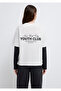 Crew Neck Back Printed White T-Shirt Regular Fit / Normal Cut 1613766-70057 - 6
