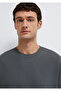 Black Anthracite T-Shirt Loose Fit / Comfortable Loose Cut 0612731-70088 - 7