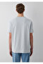 Pocket Detailed Gray Basic T-Shirt Loose Fit / Relaxed Fit 066248-70075 - 5