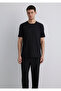 Black Black T-Shirt Regular Fit 0612689-900 - 4