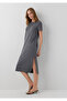 Liyosel Blended Anthracite Midi Dress 1310777-70095