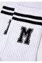 Logo Detailed White Socks 0911108-20843 - 2
